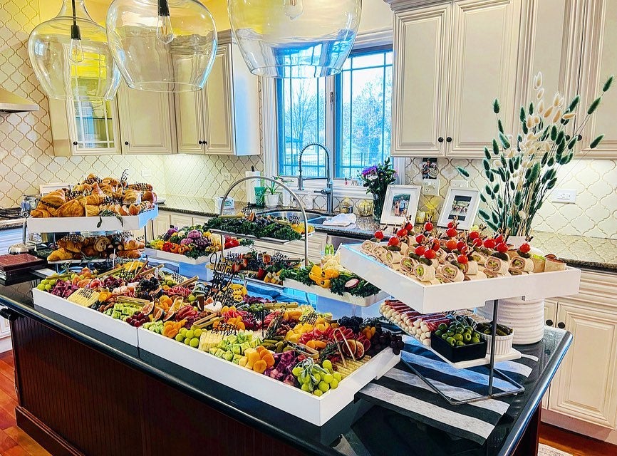 best catering services | elevate your event with... Elevated Grazing Table Featured by WGN | That Board, LLC